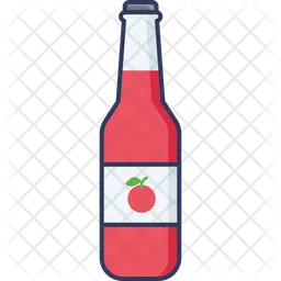 Cherry Juice Bottle  Icon