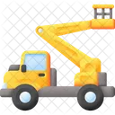 Cherry Picker Scissor Lift Hydraulic Lift Icon