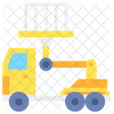 Cherry Picker Hydraulic Lift Truck Crane Icon