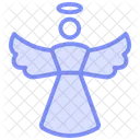 Cherub Angel Duotone Line Icon Icon