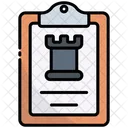 Clipboard Chess Strategy Icon