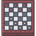Checkers Board Game Icon