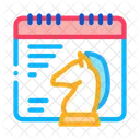 Chess Horse Calendar  Icon