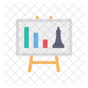 Chess Strategy Board Presentation Icon