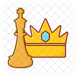 Chess with crown  Icon