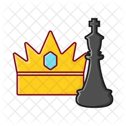 Chess with crown  Icon
