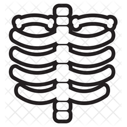 Chest Bone Icon - Download in Sticker Style