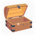 Pirate Trunk Chest Box Pirate Chest Icon
