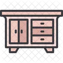 Chest Of Drawer Interior Furniture Icon