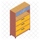 Chest Of Drawers Filing Cabinet Cabinet Icon