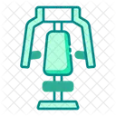 Chest Press Fitness Machine Gym Icon