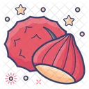 Chestnut Edible Nut Dry Fruit Icon