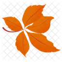 Chestnut Leaves Autumn Leaves Leafy Twig Icon