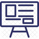 Chevalet Tableau Presentation Icône