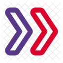 Chevron-Doppel  Symbol