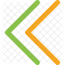 Chevron duplo esquerdo  Ícone