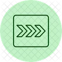 Chevron Right Pentaglow Icon