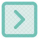 Chevron Right Sq Fr Arrow Up Icon