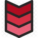 Chevrons Rank Army Grade Icon