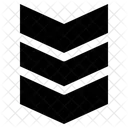 Chevrons Rank Army Grade Icon