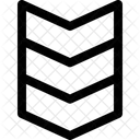 Chevrons Rank Army Grade Icon