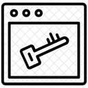 Chiave Del Sito Web Blocco Amministratore Chiave Di Sicurezza Icon