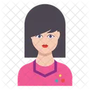 Chica Mujer Senoras Icono