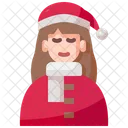 Chica Mujer Navidad Icono