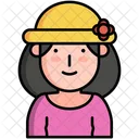 Chica Mujer Avatar Icon