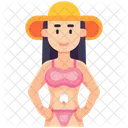 Chica en bikini  Icono