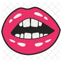 Chica Boca Abierta  Icono