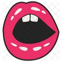 Chica Boca Abierta  Icono