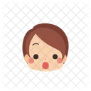 Chica Emoji Boca Abierta Icon