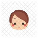 Chica Emoji Sonrojada Icono