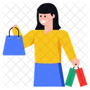 Compras Compra Chica De Compras Icono