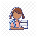 Chica de escuela  Icono