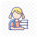 Colegiala Educacion Nino Icono