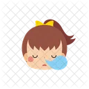 Chica Emoji Dormida Icono