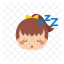 Chica Emoji Durmiendo Icono