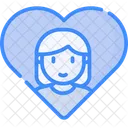 Chica enamorada  Icono