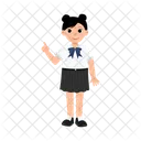 Estudiante Personaje De Regreso A La Escuela Objeto De Decoracion Icono