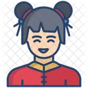 Nina Nina China Chino Icono