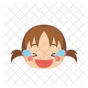 Chica Emoji Riendo Icono