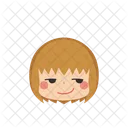 Chica Emoji Sonriendo Icono