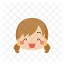 Chica Emoji Sonrisa Icono