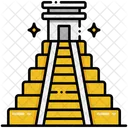 Chichen Itza Pyramid Landmark Icon