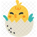 Chick Hatching Egg Icon