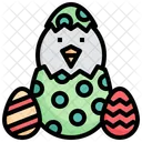 Chick Egg Shell Animal Icon