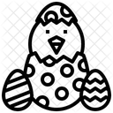 Chick Egg Shell Animal Icon