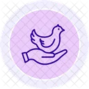 Chick In Hand Chick Hand Icon